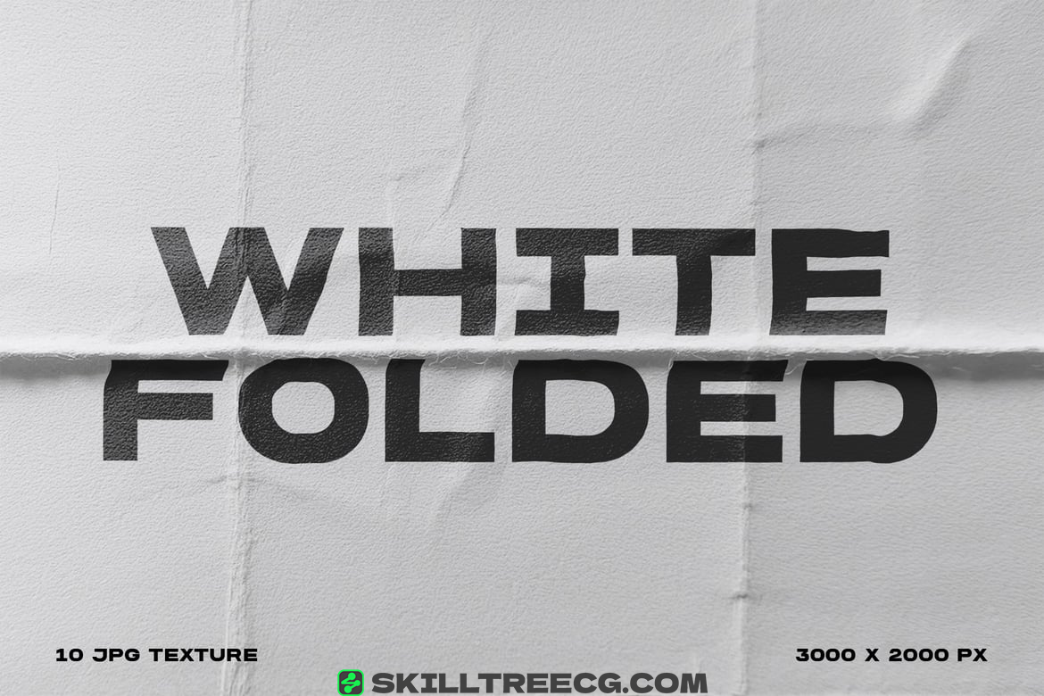 White Folded Texture Paper（622717）-技能树